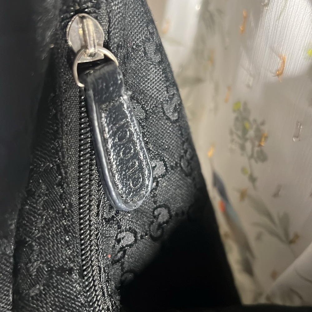 Gucci GG Canvas Horsebit Chain Black Bag $450 OBO. Missing Some Hardware - Picture 2 of 13